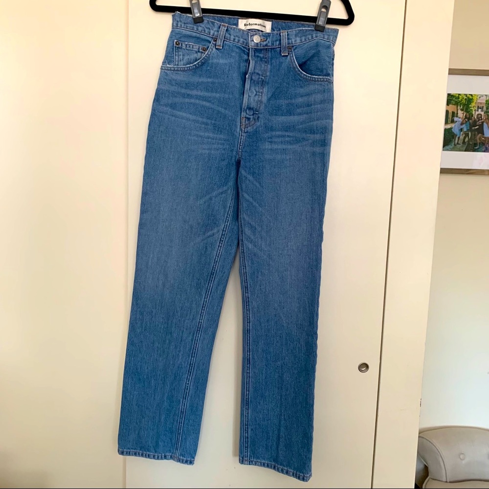 Reformation Cynthia High Rise Straight Jean